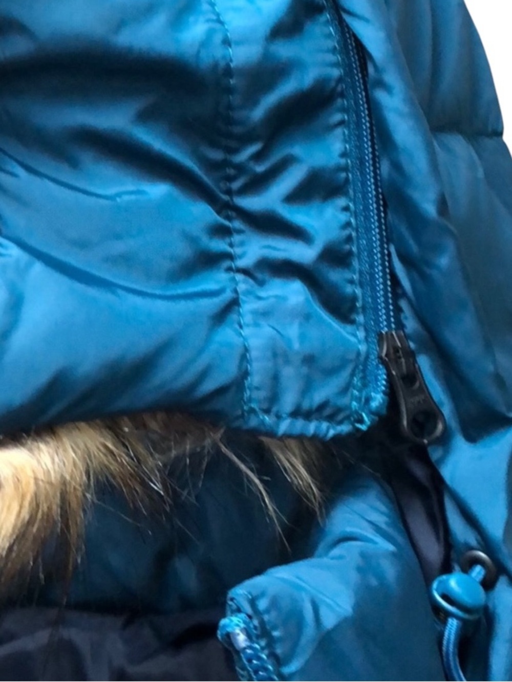 The North Face Gotham Down Jacket Teal Blue Women Small Removable Hood - Picture 6 of 7